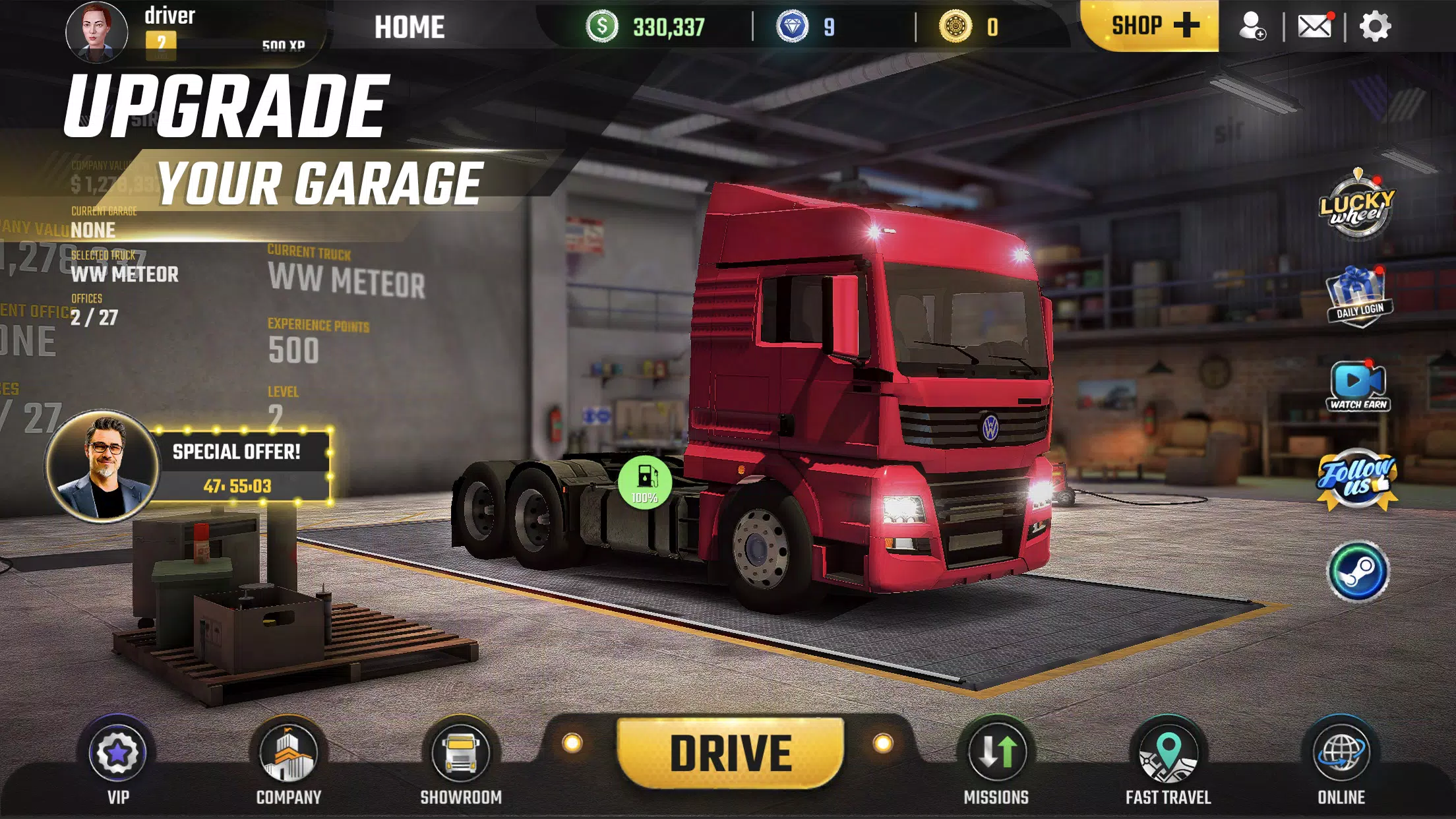 Truck Simulator World Captura de tela 1