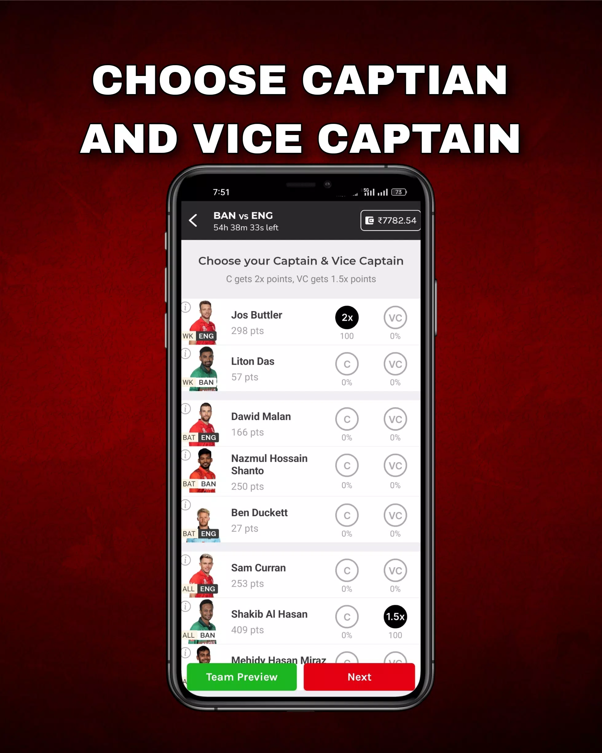 FantPlay11:Fantasy Cricket App Скриншот 4