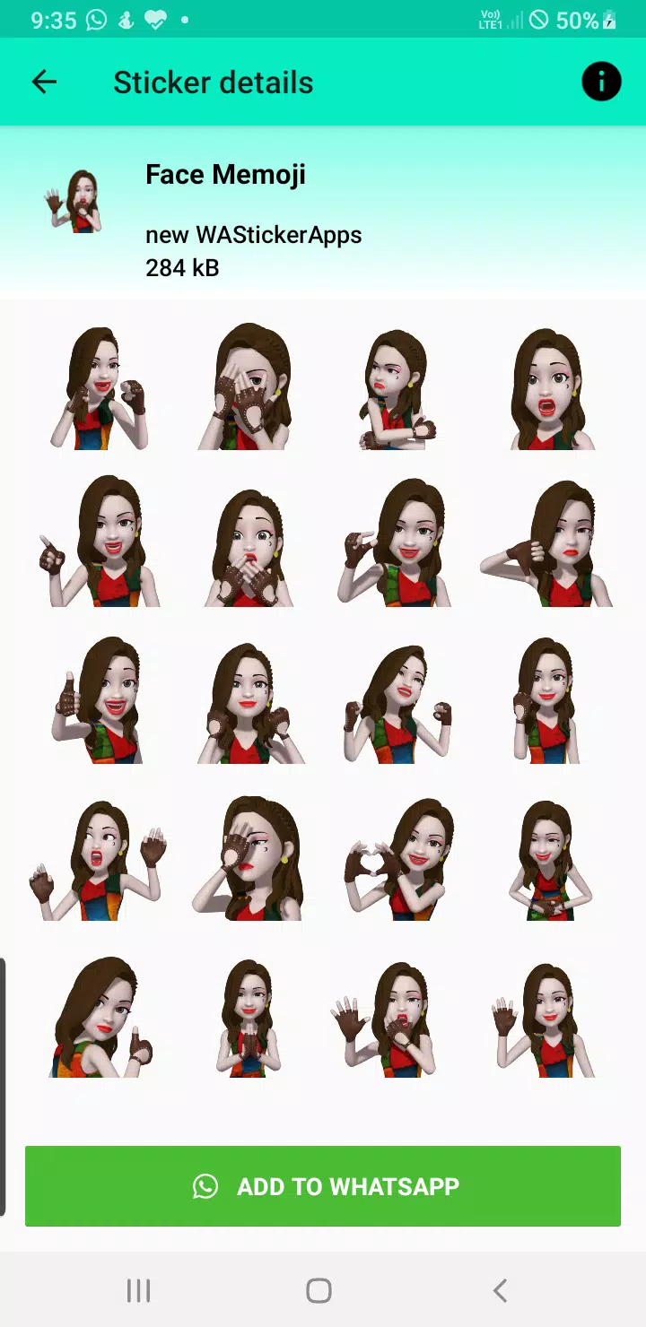 3d emoji stickers for whatsapp Captura de pantalla 4