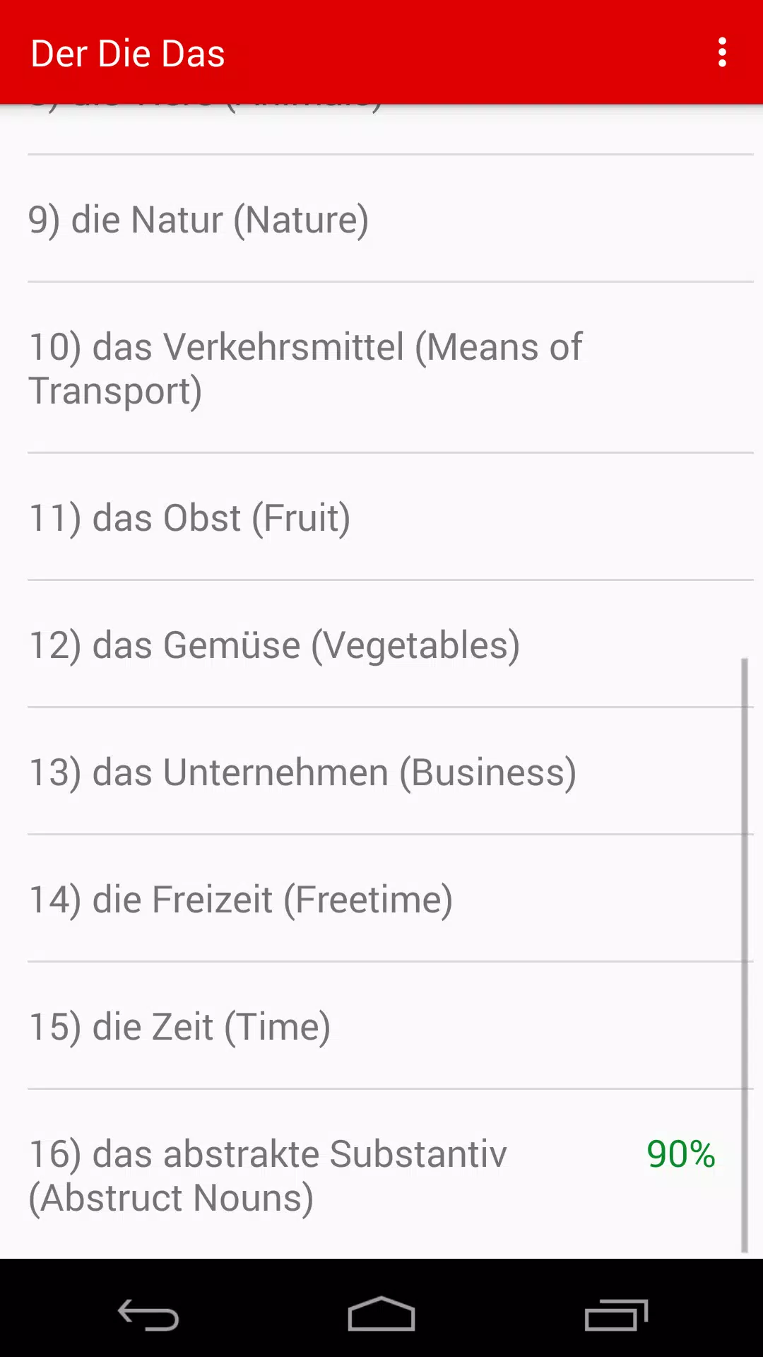 Der Die Das German Grammar Screenshot 2