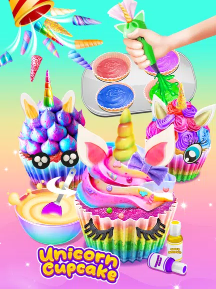 Cupcake Maker: Unicorn Cupcake Capture d'écran 3