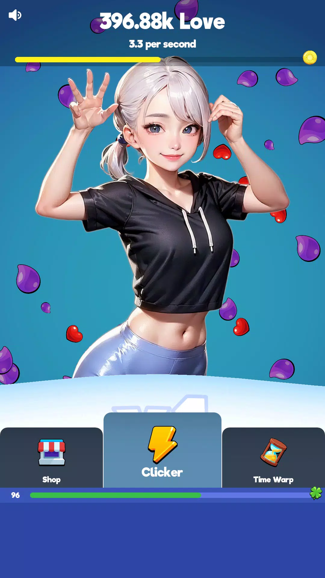 Sexy touch girls: idle clicker Скриншот 2