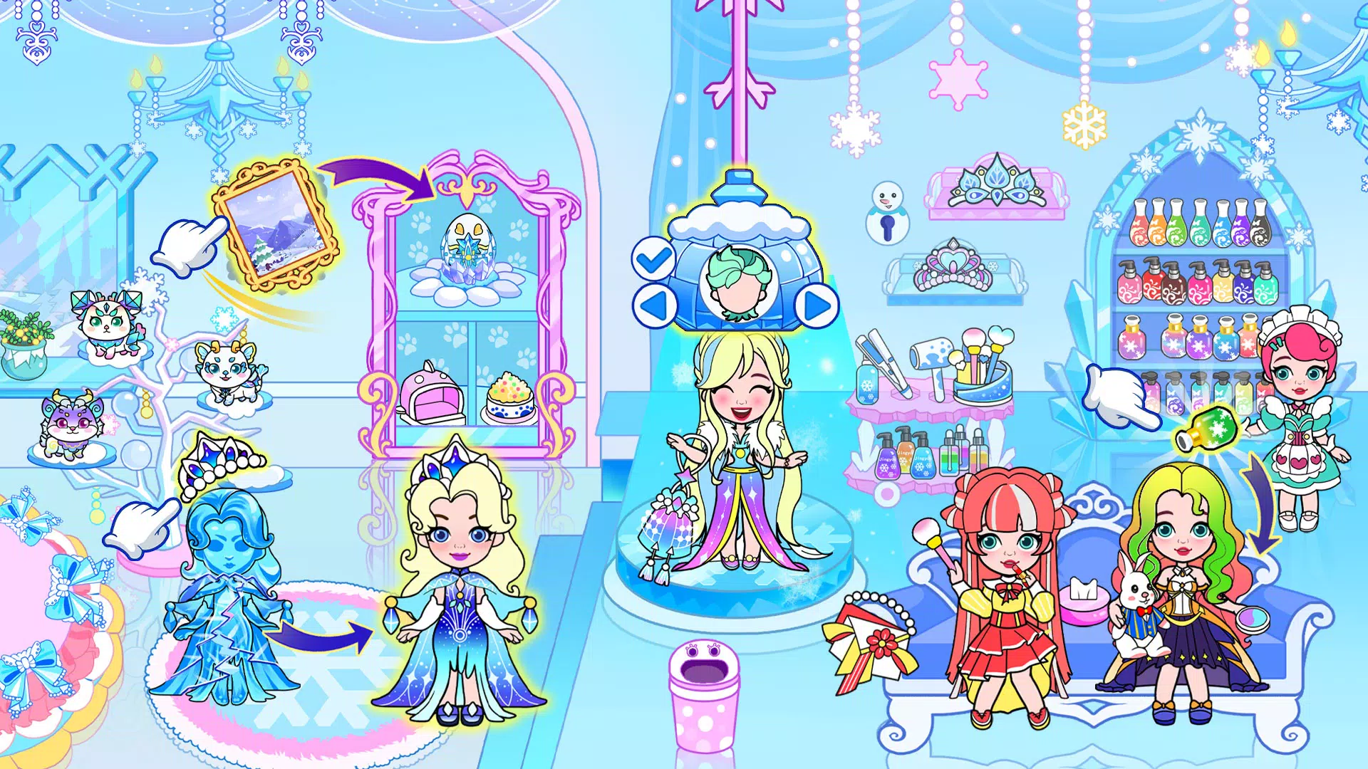 Ice Princess World Castle Life Скриншот 2