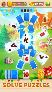 Solitaire Tripeaks: Farm Story स्क्रीनशॉट 1