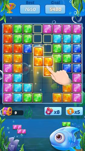 Puzzle Block Ocean Fish स्क्रीनशॉट 4