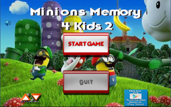 Minions Memory 4 Kids 2 스크린샷 1