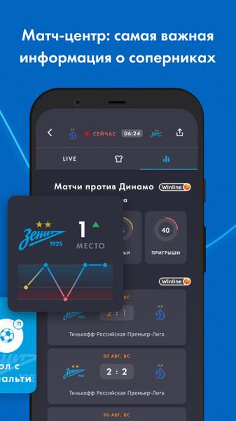 FC Zenit Official App Capture d'écran 3