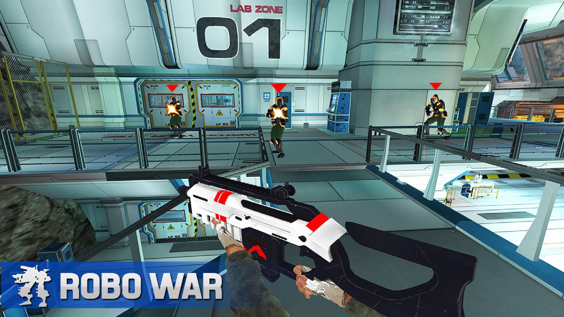 Robot Gun Shooting Games War Captura de pantalla 2