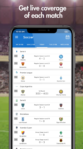 Live score hunter-football live&sports live Captura de tela 3