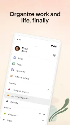 Todoist: Agenda y calendario Captura de pantalla 1