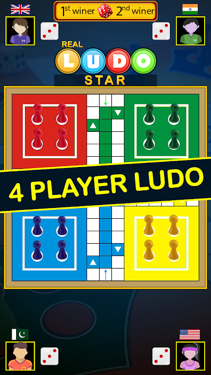 Real Ludo Star King : Board Game 스크린샷 2