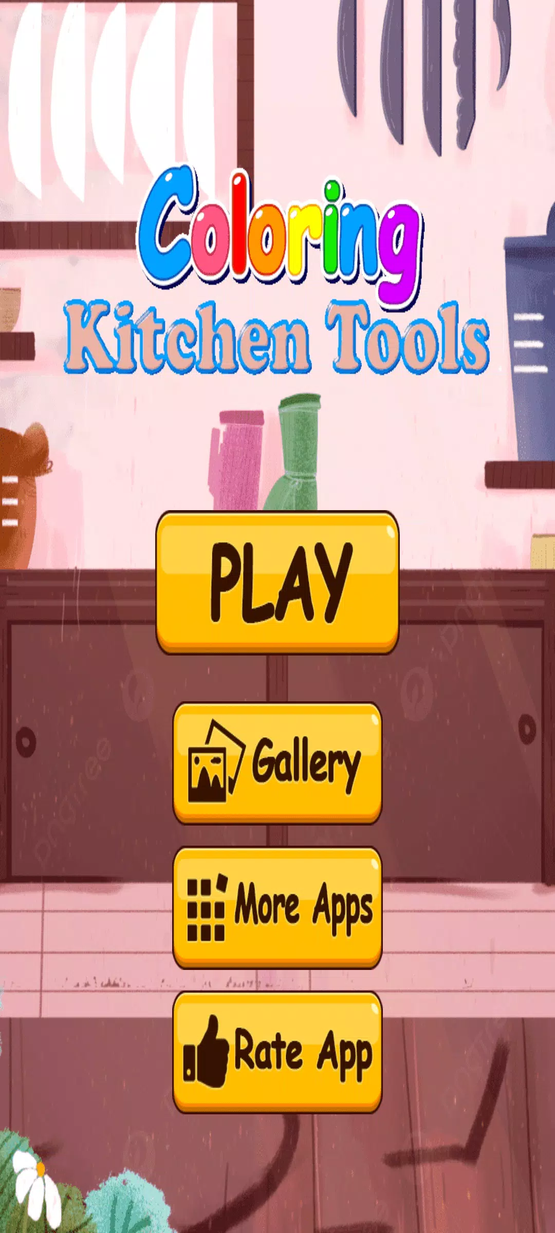Coloring Kitchen Tools スクリーンショット 2