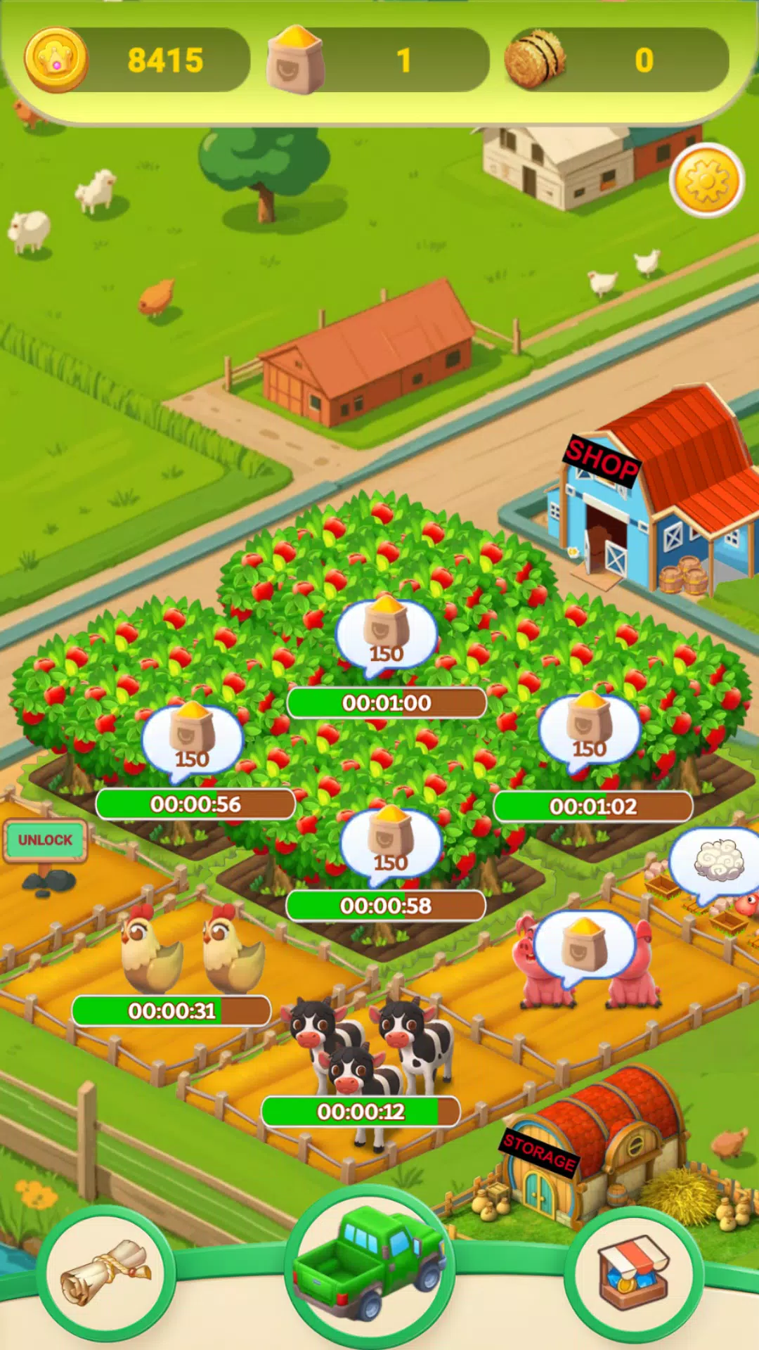 Cozy Town: Farms & Trucks Screenshot 2