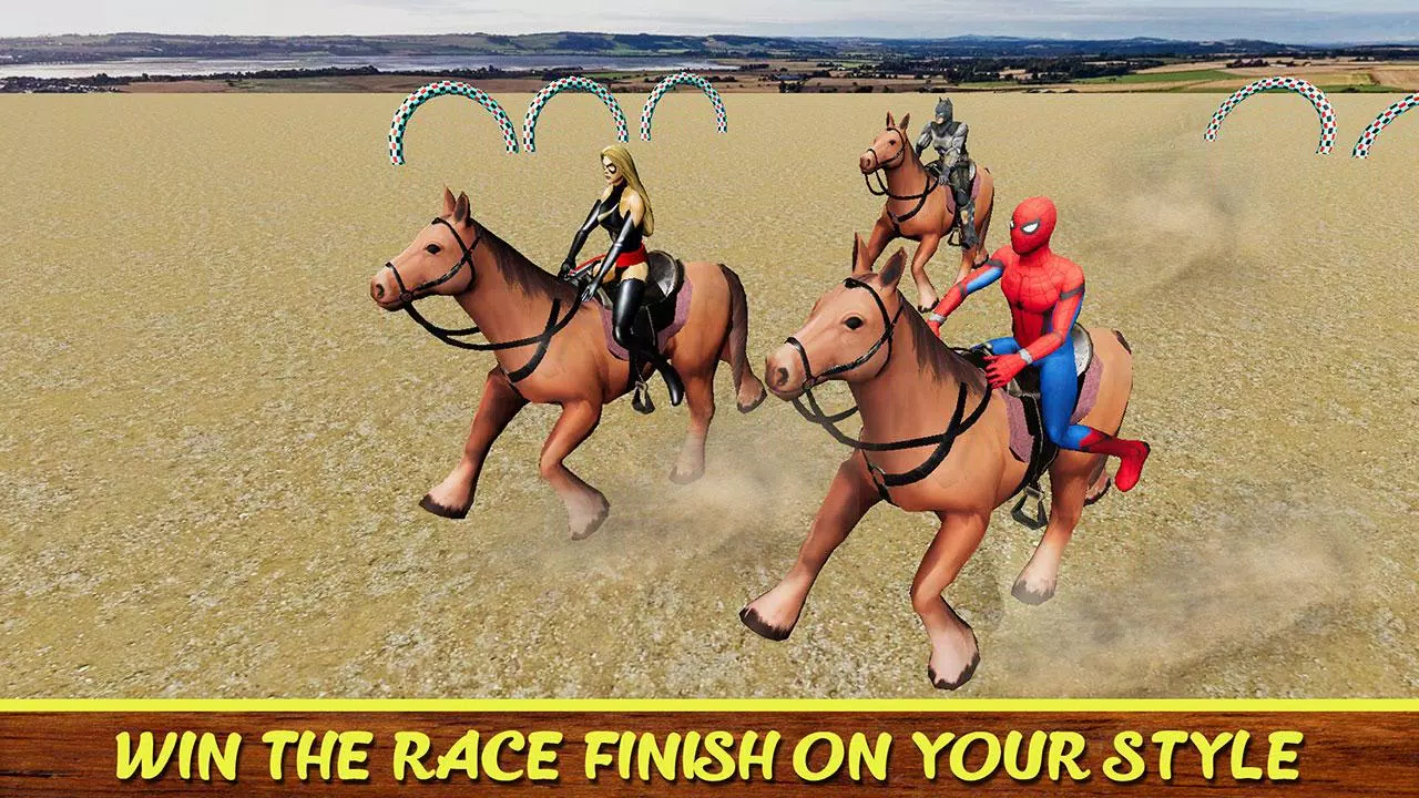 Diligent SuperHeroes Horse Riding 3d スクリーンショット 4