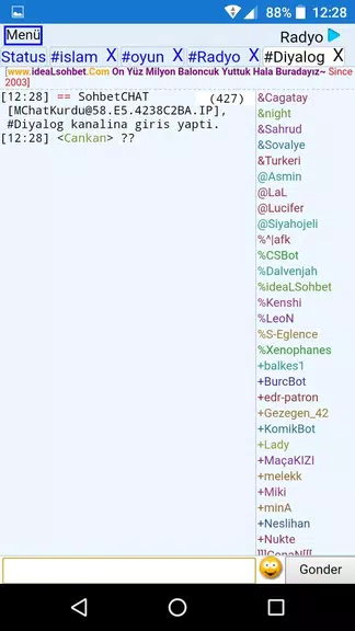 ChatKurdu Mobil Sohbet 스크린샷 3