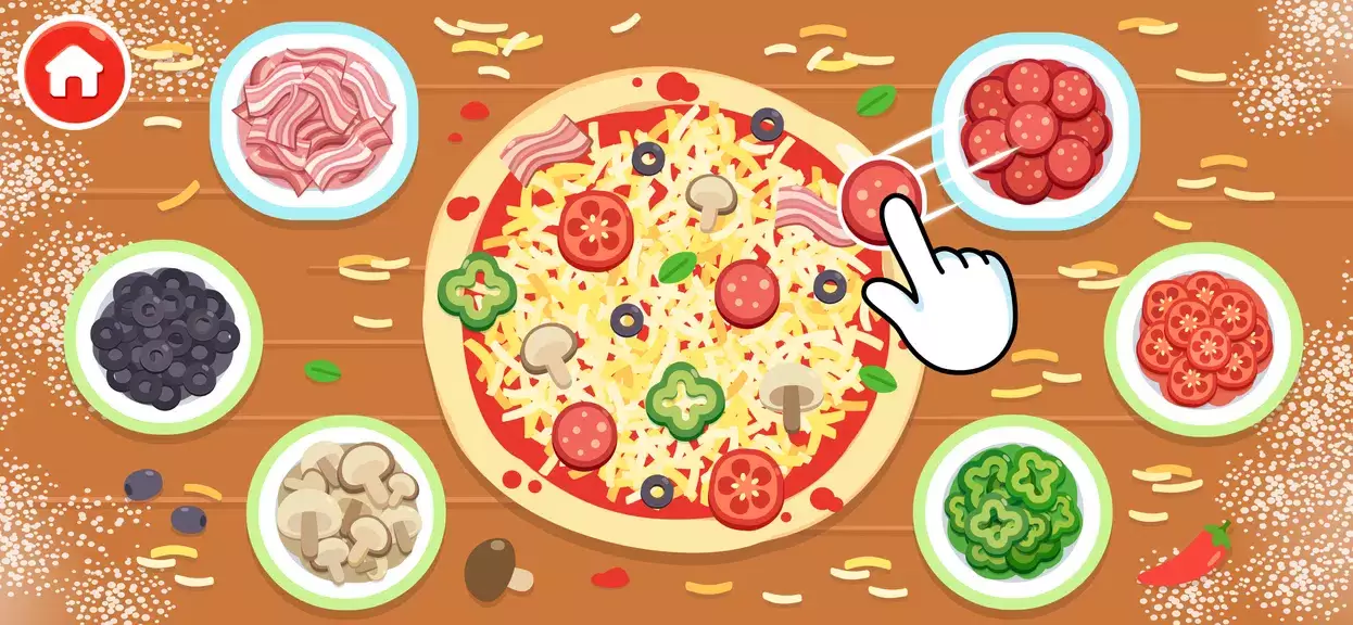 Pizza Cooking Games for Kids Captura de tela 1