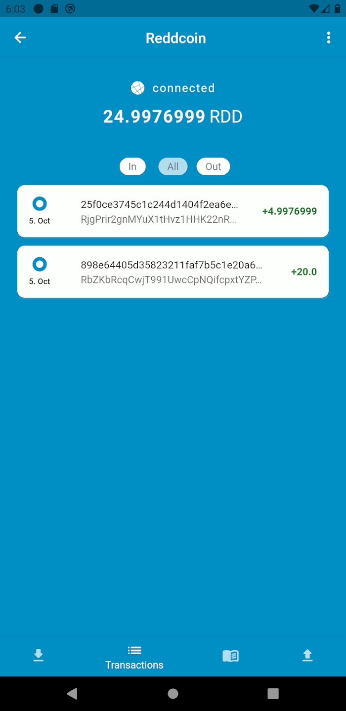 Reddcoin Mobile Wallet Screenshot 4