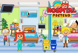 My Pretend Hospital Town Life 스크린샷 1