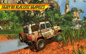 Offroad Jeep Driving Simulator Captura de tela 1