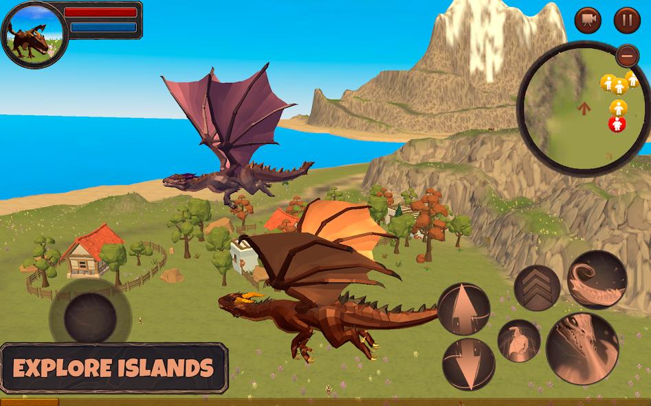 Dragon Simulator 3D Mod Capture d'écran 1