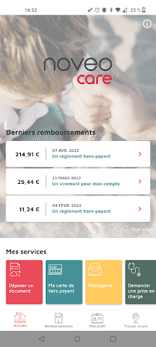 MyNoveoCare Capture d'écran 2