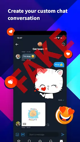 IFake: Fake Chat Messages 스크린샷 1