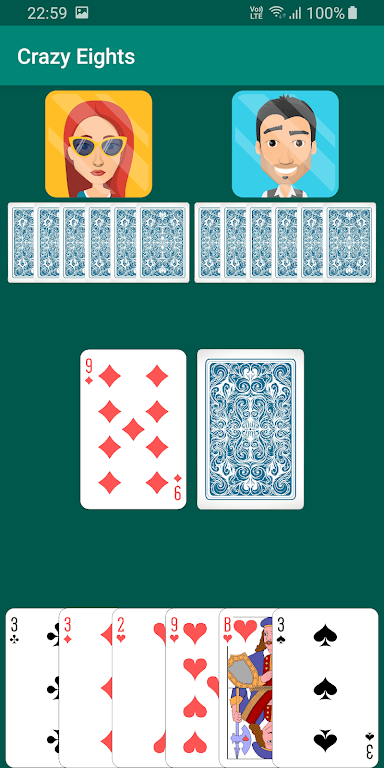 Crazy Eights AI 스크린샷 1