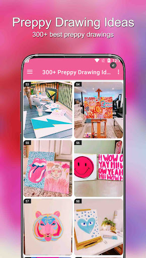 300+ Preppy Drawing Ideas Captura de pantalla 3
