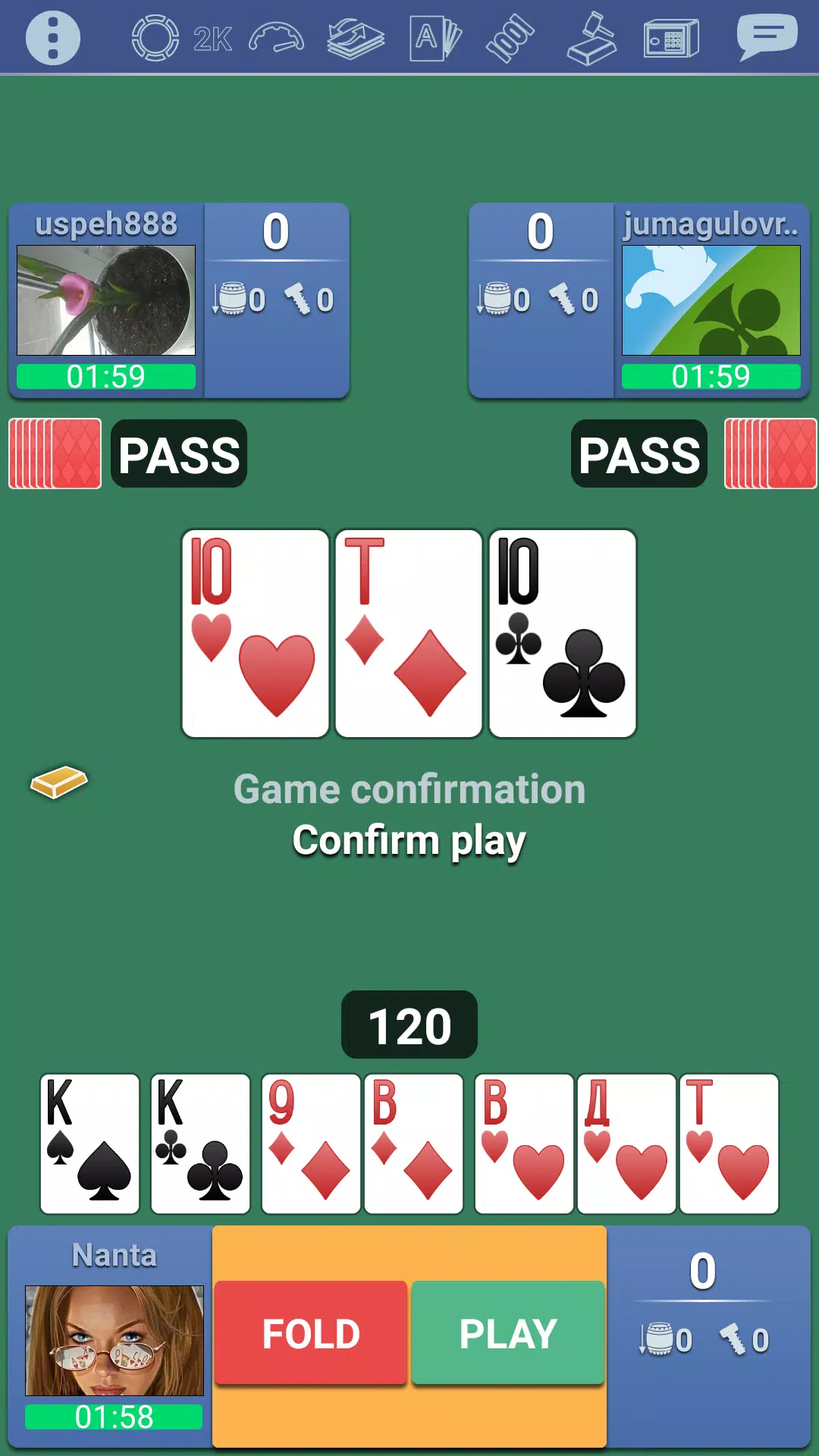 Thousand 1000 Online card game Screenshot 1