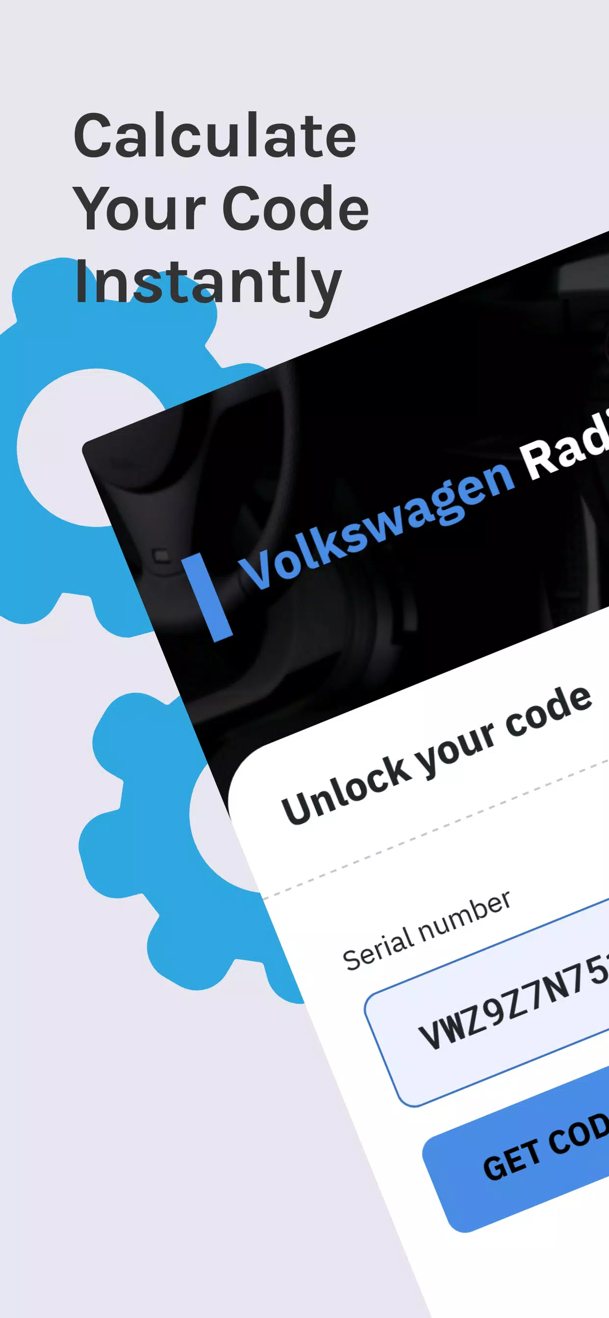 VW Radio Code Generator スクリーンショット 1