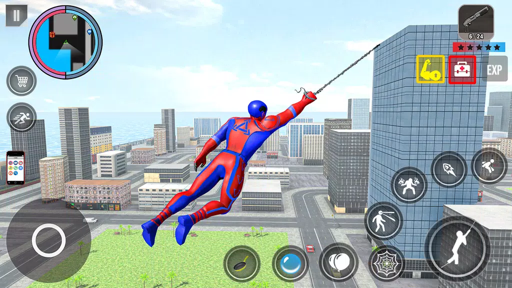 Spider Rope Action Game Captura de pantalla 1