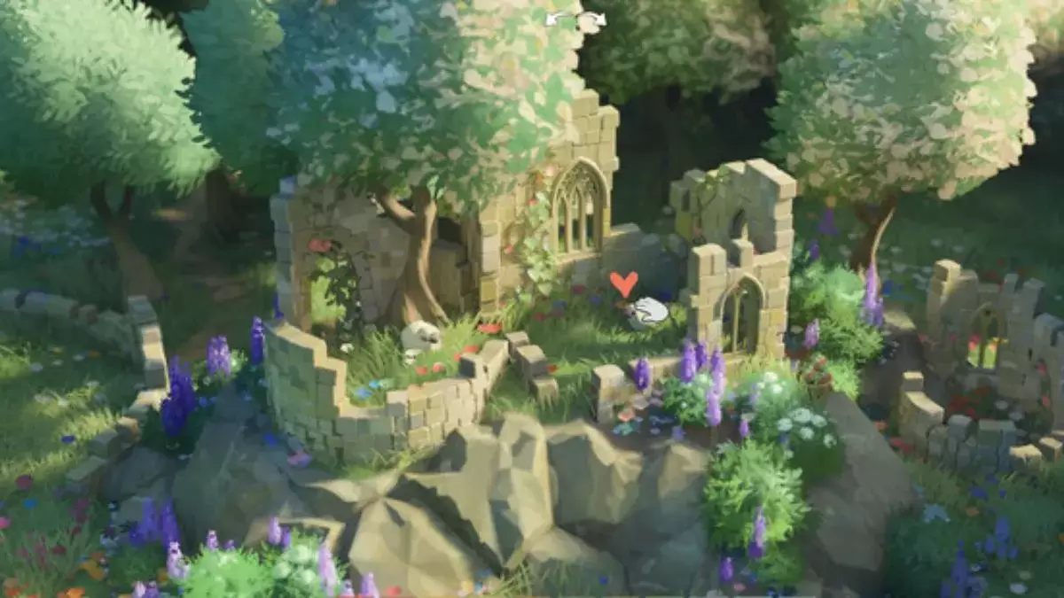 Screenshot of Tiny Glade gameplay