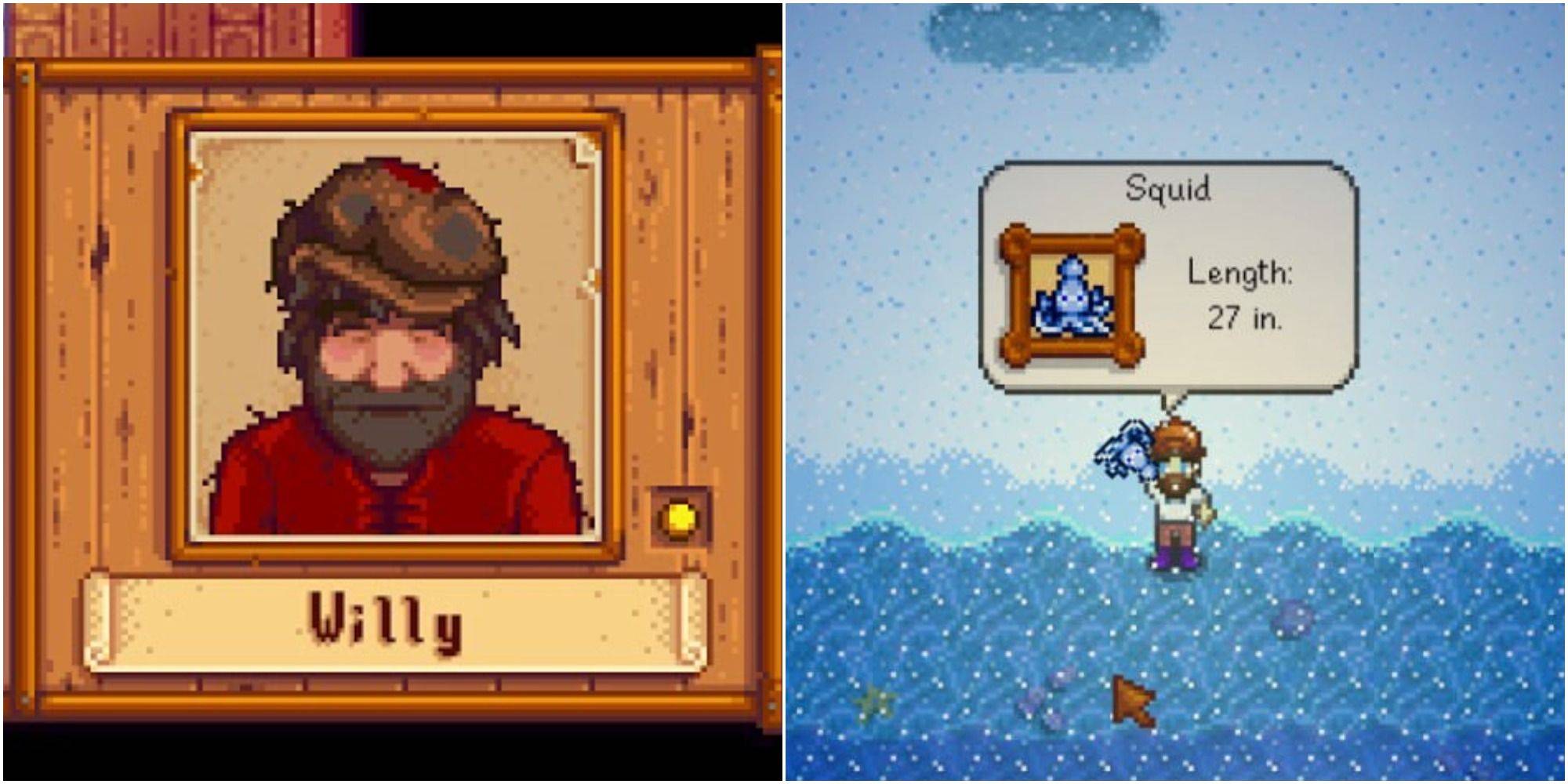 Подружитесь с рыбаком Вилли в Stardew Valley