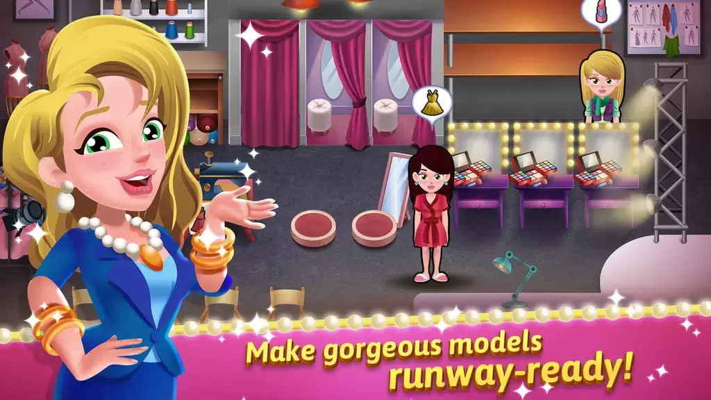 Model Salon Dash: Fashion Game スクリーンショット 1