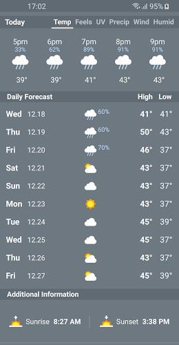 Weather Sky: Weather, Radar स्क्रीनशॉट 4