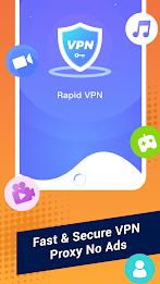 Rapid VPN: Secure VPN Proxy स्क्रीनशॉट 1