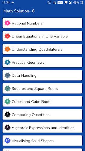 Class 8 Maths Solution NCERT Captura de tela 1