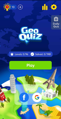 Geo Quiz: World Geography, Map Capture d'écran 1