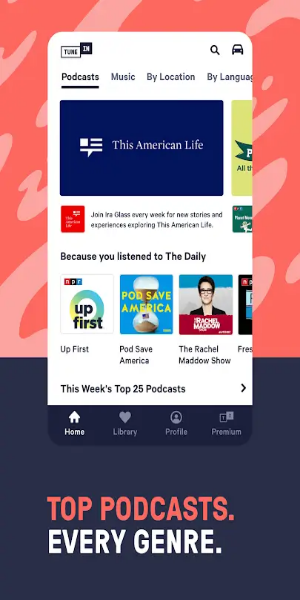 TuneIn Radio Pro Screenshot 2