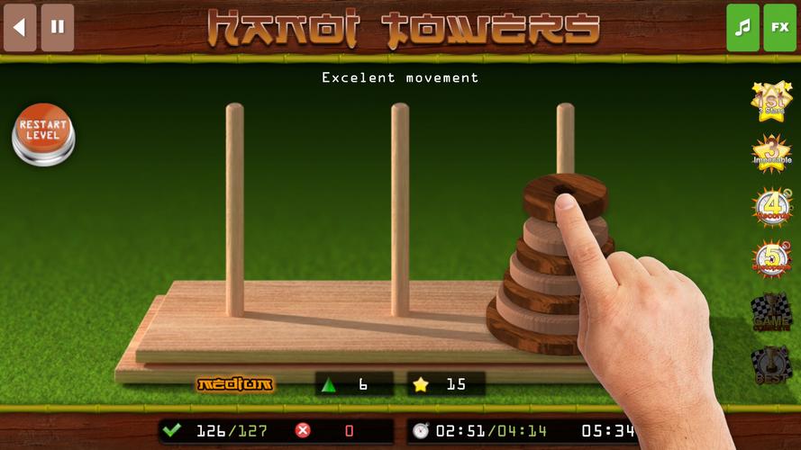 The Hanoi Towers Lite Captura de pantalla 3
