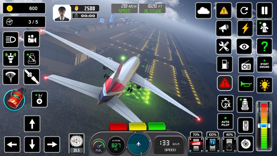 Pilot Flight Simulator Games स्क्रीनशॉट 3