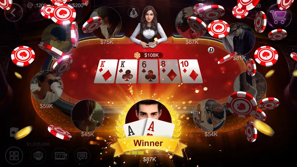ไพ่เท็กซัสฉบับมือโปรไทย HD – Artrix Poker Capture d'écran 1