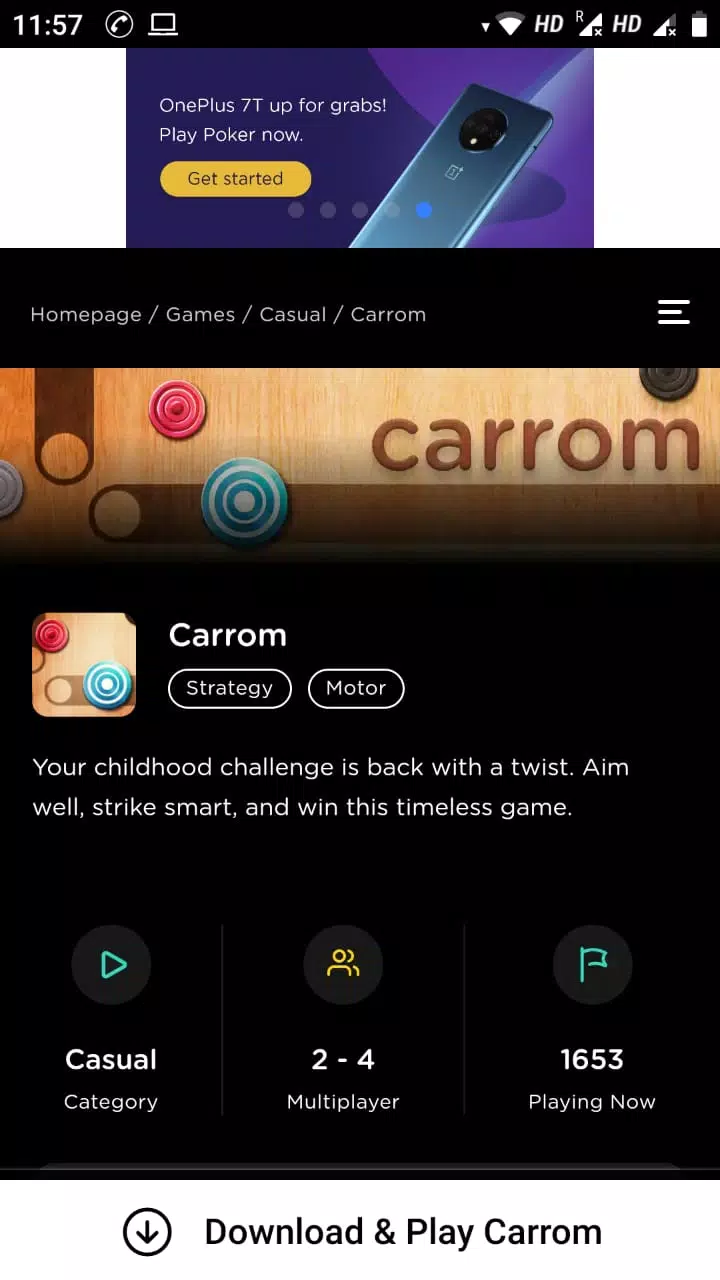 GetMega Carrom Party Captura de tela 2