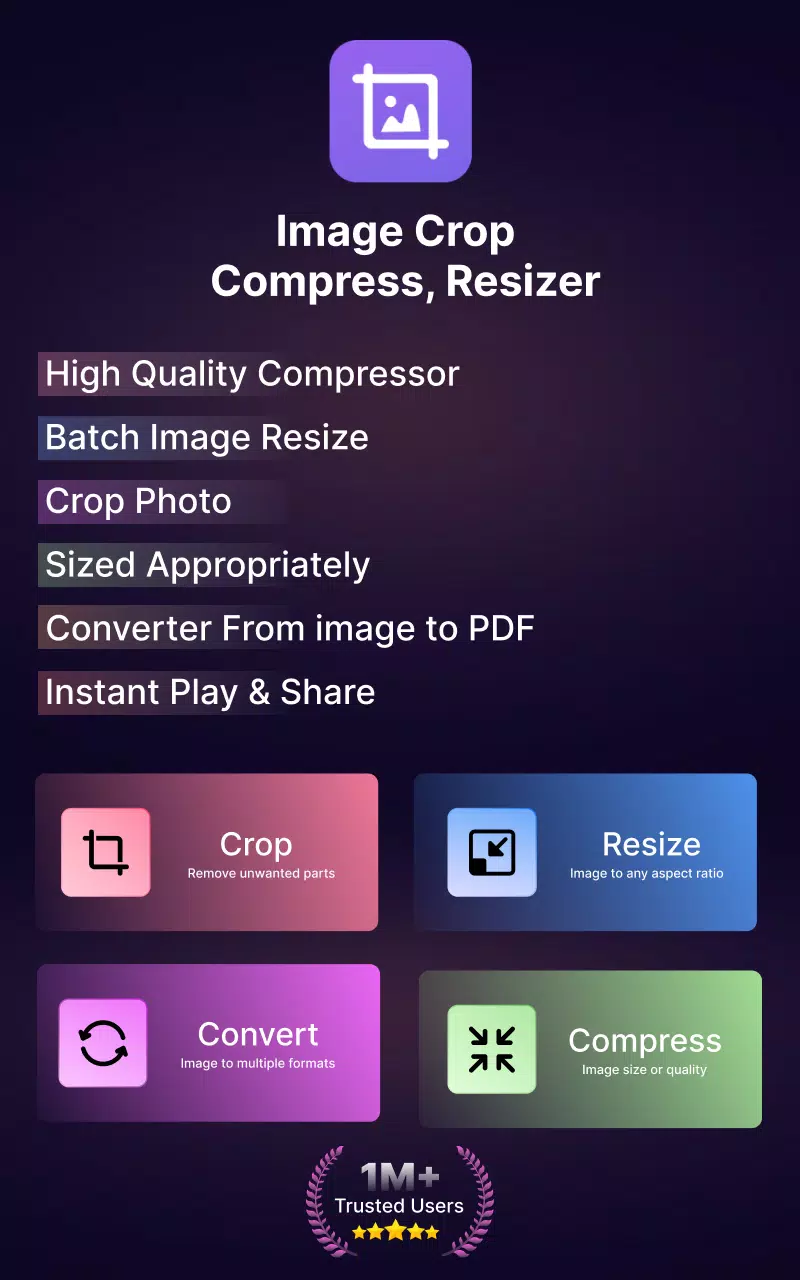 Image Crop - Compress, Resizer Captura de tela 1
