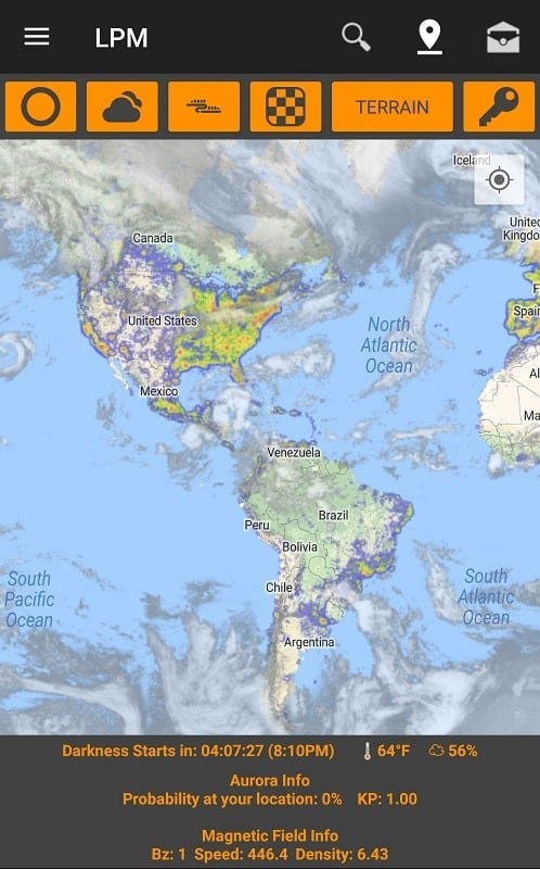 Light Pollution Map - Dark Sky スクリーンショット 3