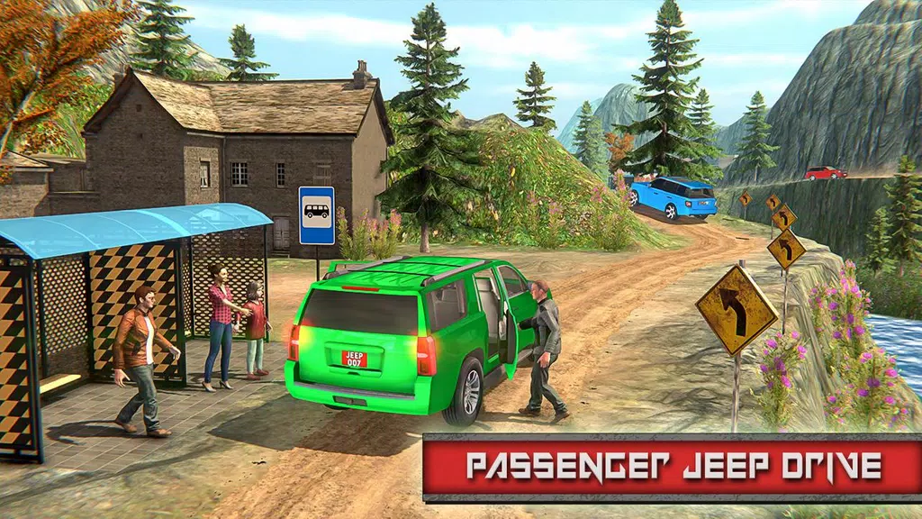 Offroad City Taxi Game Offline Screenshot 1