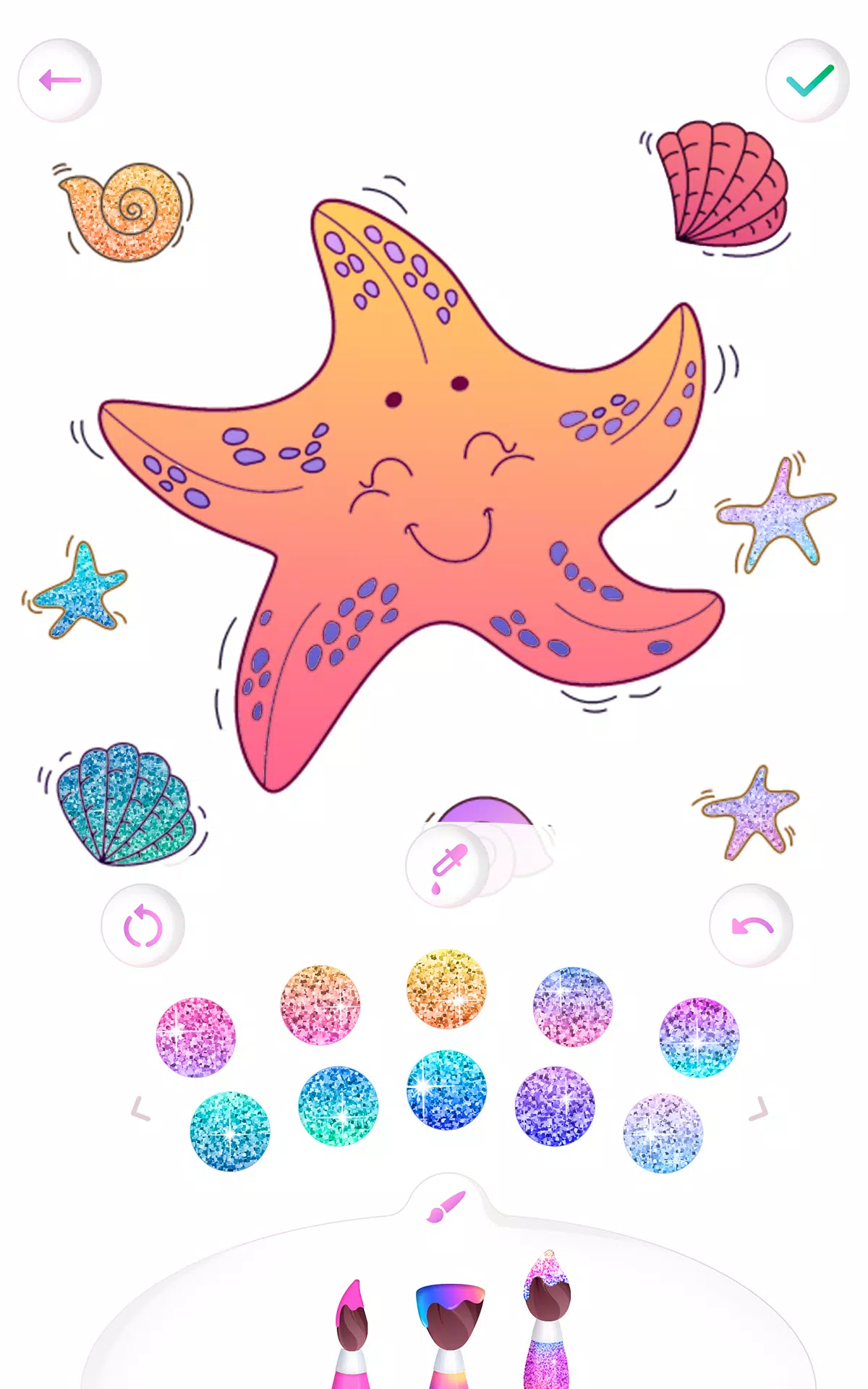 Mermaid coloring book gradient 스크린샷 3