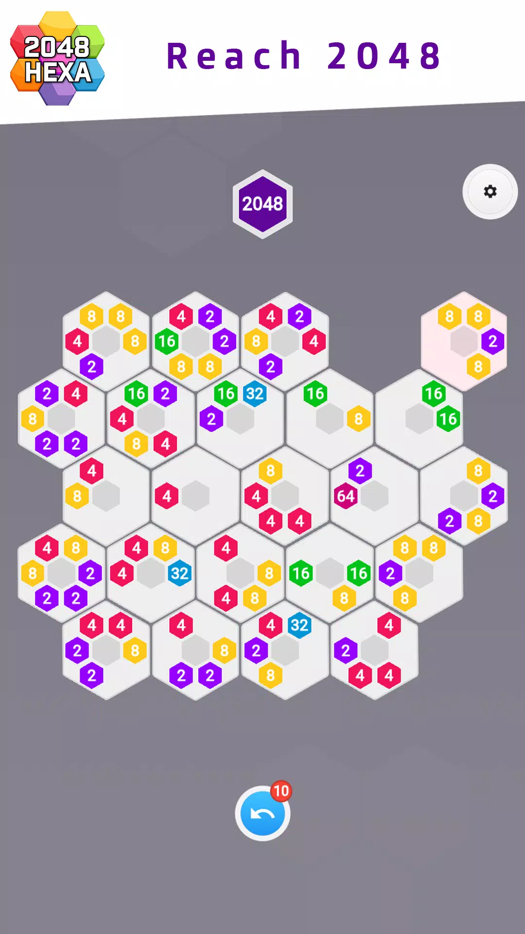 2048 Hexa Capture d'écran 2