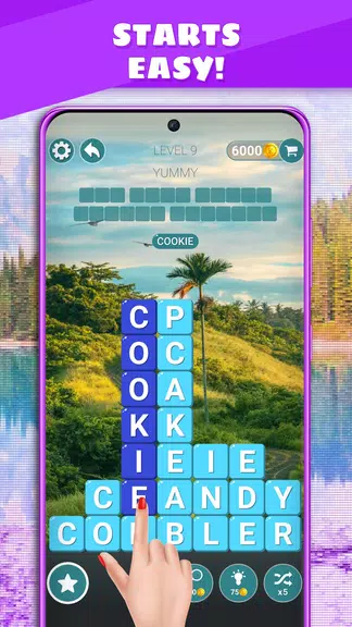 Word Cube - A Super Fun Game Captura de pantalla 1