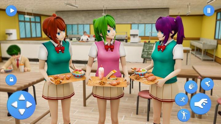 Anime Highschool Girl Life Sim 스크린샷 3